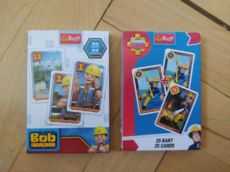 Karty cierny peter - bob staviteľ a požiarník sam, 