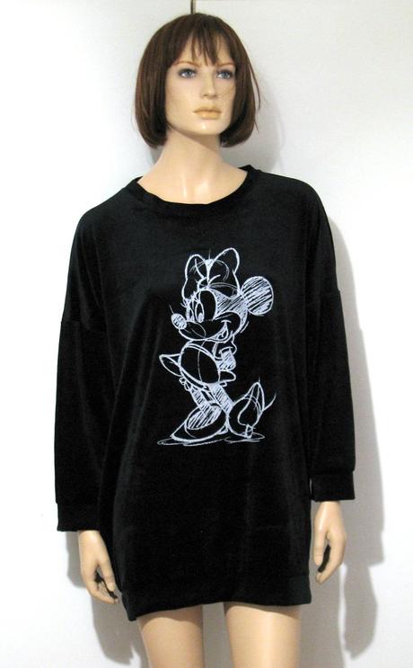 Velúrová mikina minnie mouse, l