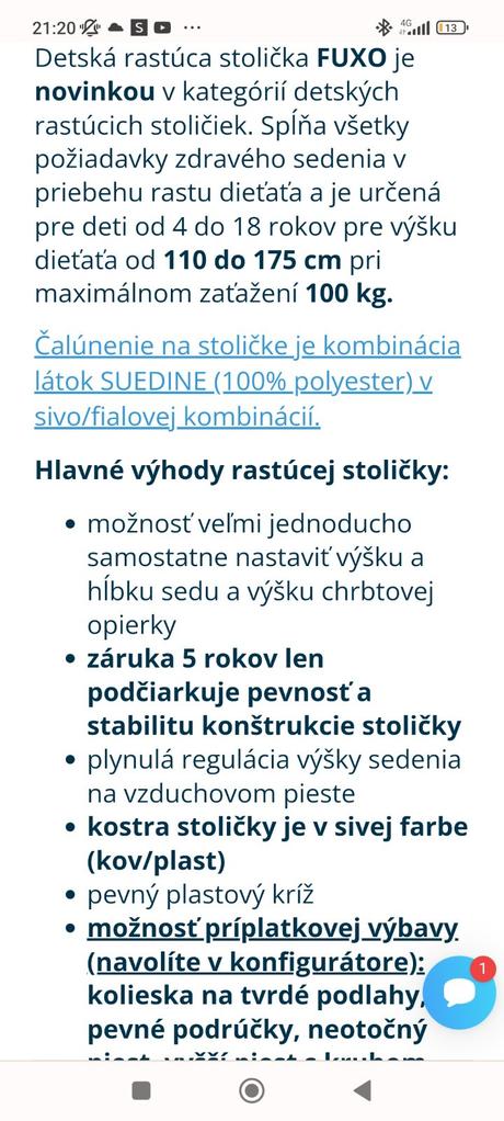 Stolička detská izba,