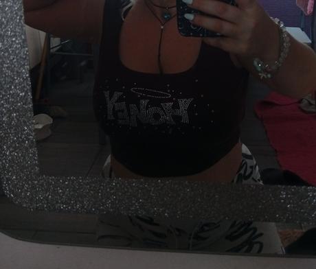 Shein hnedy top, l