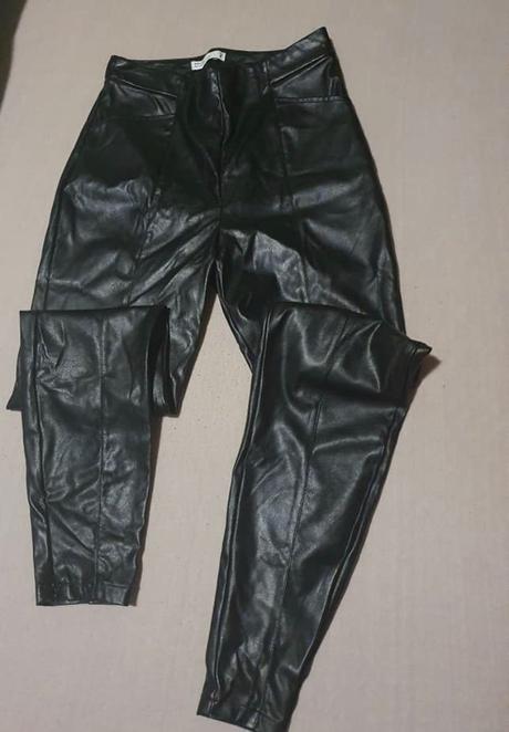 Koženkove nohavice/leginy nové xs, terranova,xs