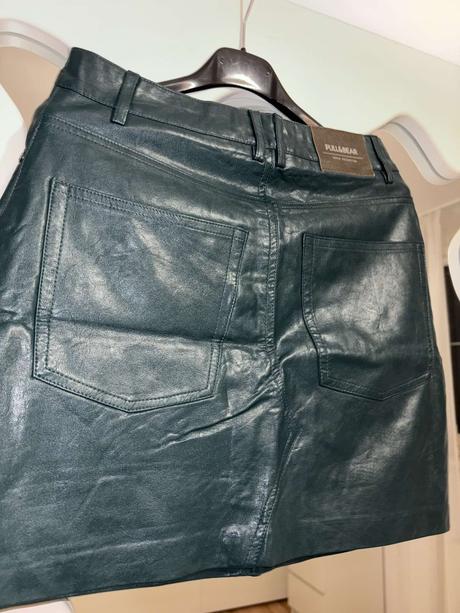 Koženková sukňa pull&bear xs /s, pull&bear,34 / 36 / s / xs