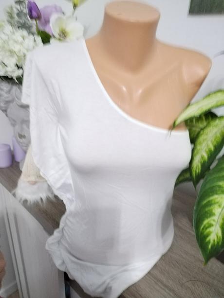 Tielko, top, krasne biele s, m,