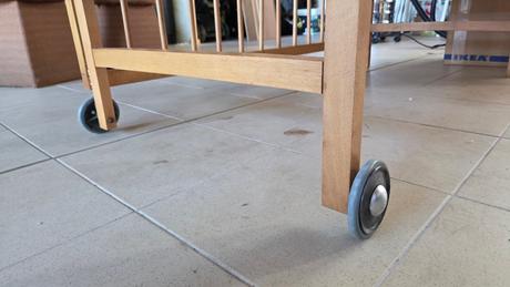 Detská drevená postieľka, šírka (cm): 120,dĺžka (cm): 60