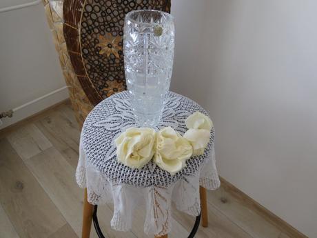 Krásna kryštálová váza -top top stav, 