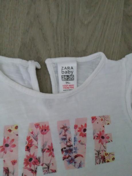 Dievčenské tričko zara, zara,92