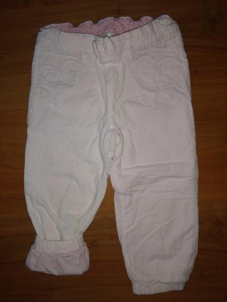 Menčestrové nohavice, h&m,92