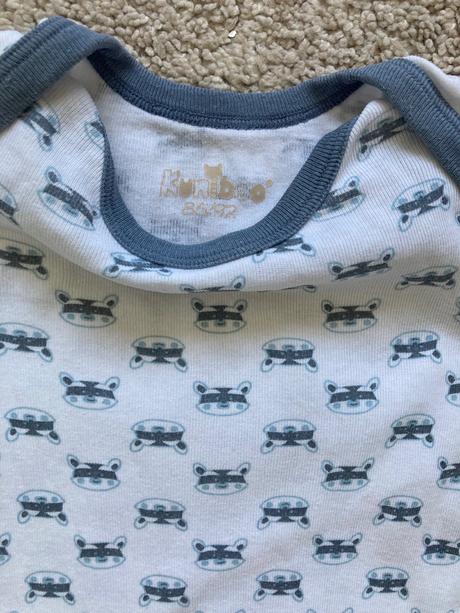 Body s kratkym rukavom, modre, kuniboo,86