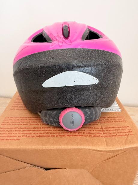 Detská cyklistická prilba met ružová, s