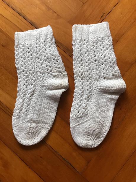 Ručné pletené ponožky,