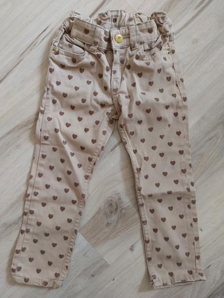 Nohavice so srdieckami h&m 98, h&m,98