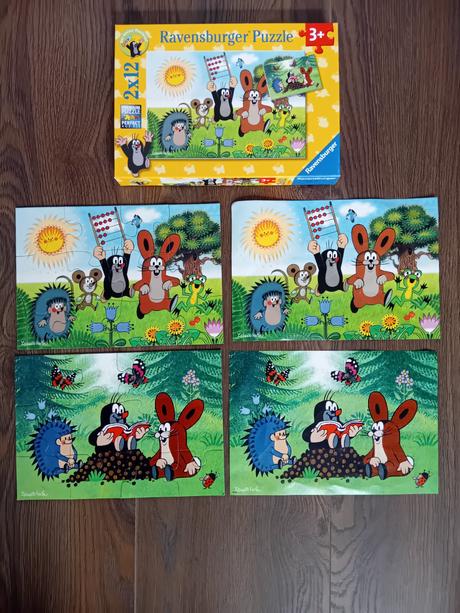 Puzzle a pexeso krteček, 