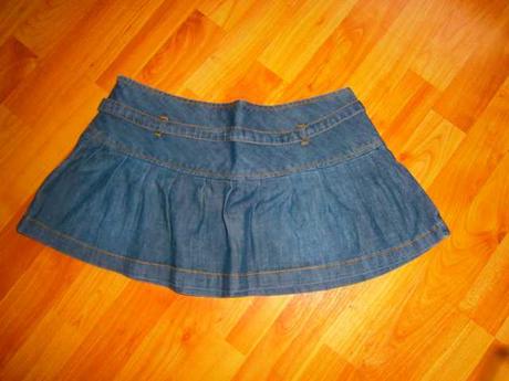 Riflová suknička, s