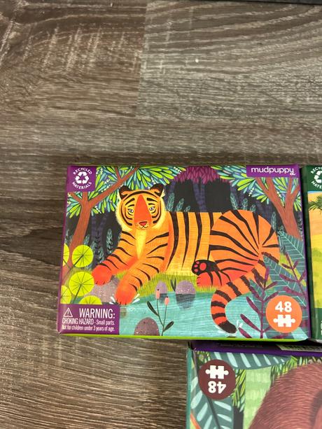 Mudpuppy detske puzzle - divoke zvierata,