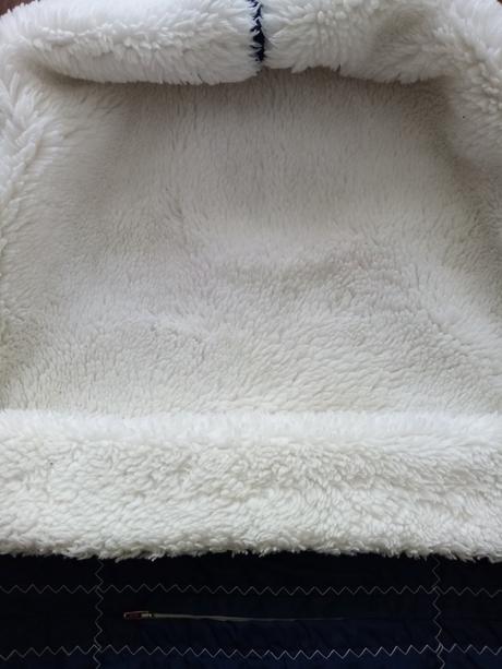 Retro fusak do kočíka - granát blue, 