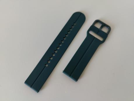 Tmavozelený silikónový remienok na hodinky 20 mm, 