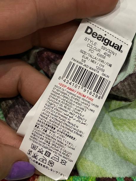 Dievčenské šaty krátky rukáv desigual (5-6 r.), desigual,116