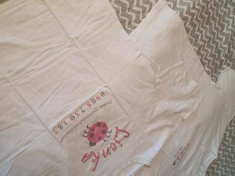 2 bavlnené tričká lienka do jasličiek v. xxl, xxl