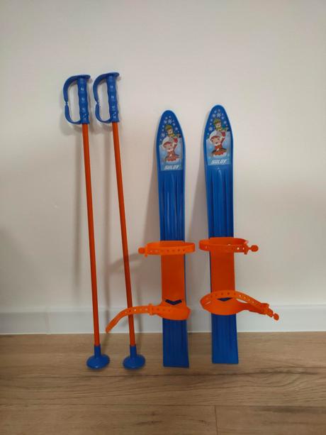 Detské plastové lyže súľov 60 cm, <70 cm