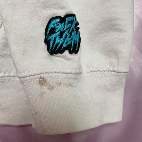 Biela fck them mikina s, s