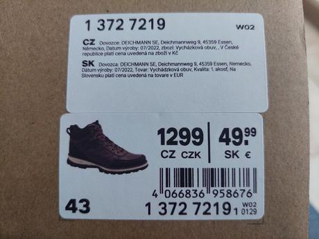 Zimné topánky, deichmann,43