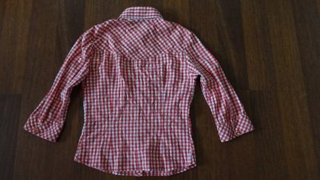 Káro košeľa s 3/4 rukávmi v.34, h&m,34
