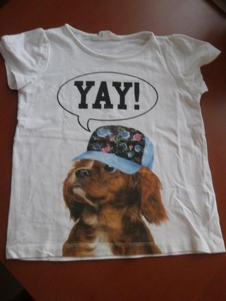 Tričko psík, h&m,122