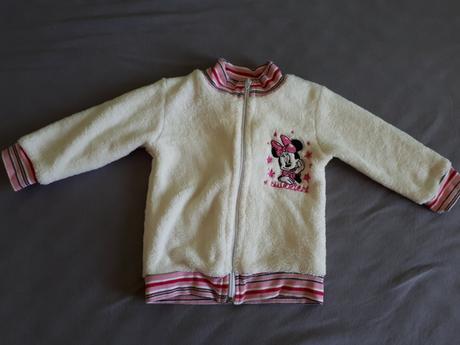 Disney flísová bunda minie mouse-veľ.80-ako nová, disney,80