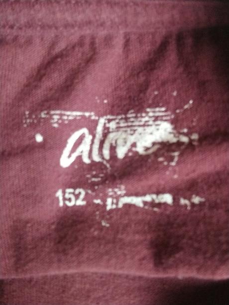 Dievčensky bordový top s motívom, alive, 146-152, alive,152