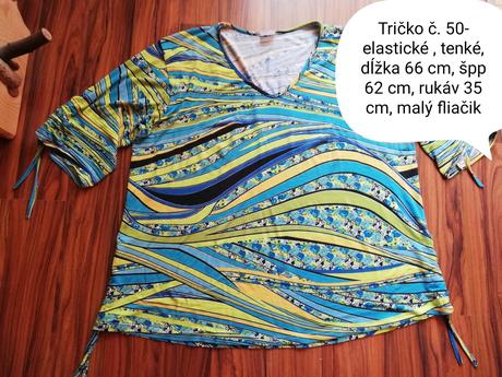 Tričko farebné, 50