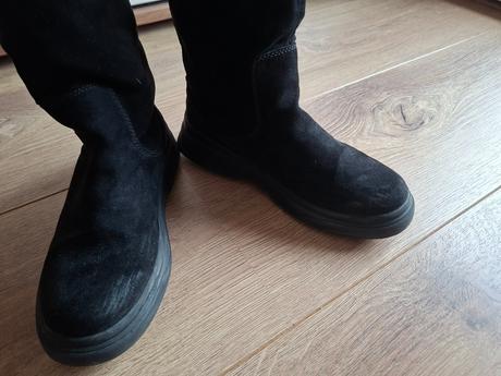 Členkové čižmy s kožušinkou, zara,36