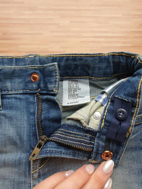 Pohodlne riflicky, h&m,104