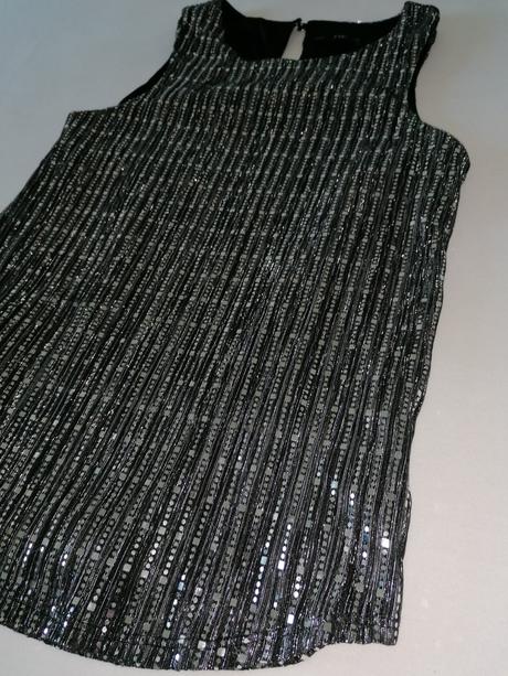 Tričko strieborne trblietavé, f&f,s