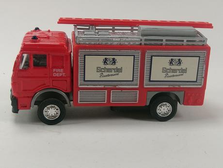 Plastové hasičské auto, fire dept, 11 cm, 