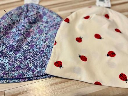 Lindex 48/50 nová prechodná čiapočka s lienočkami, lindex,50 / 80 / 86 / 92