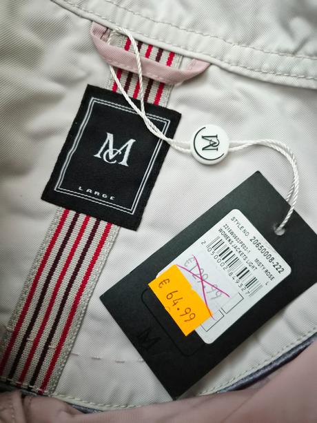 Elegantný kabátik na gombíkya zip, s vreckami, l