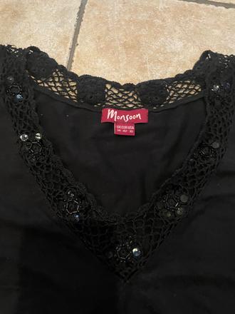Maisoon čierny top 42, xl