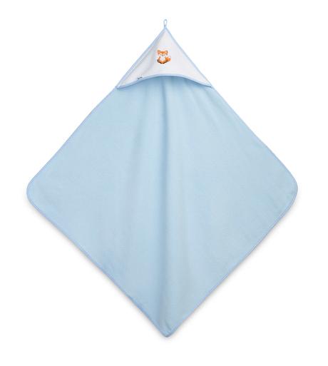 Sensilo detská osuška froté lišiak modrý 100x100cm, 