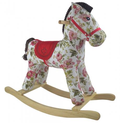 Hojdací koník pinky flora,