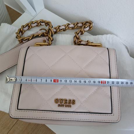 Guess pudrovo-ružová crossbody, guess