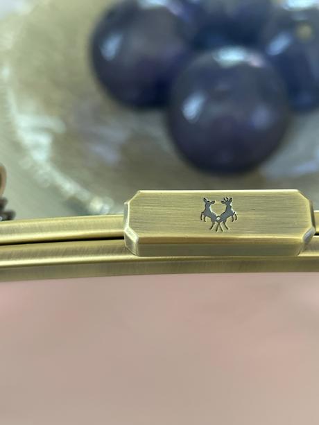 Kožená kabelka ružový pastel, 