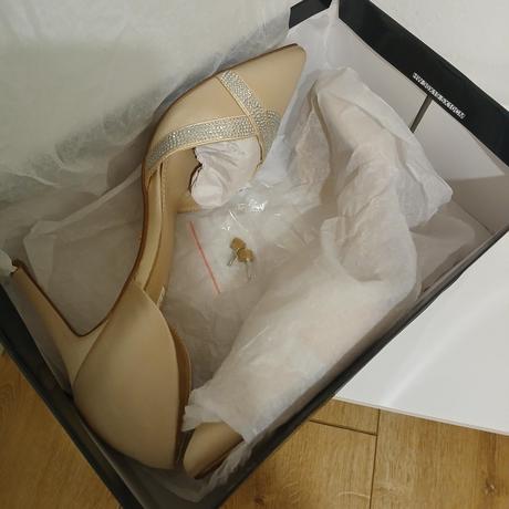 Slávnostné béžovo-zlaté lodičky, 39