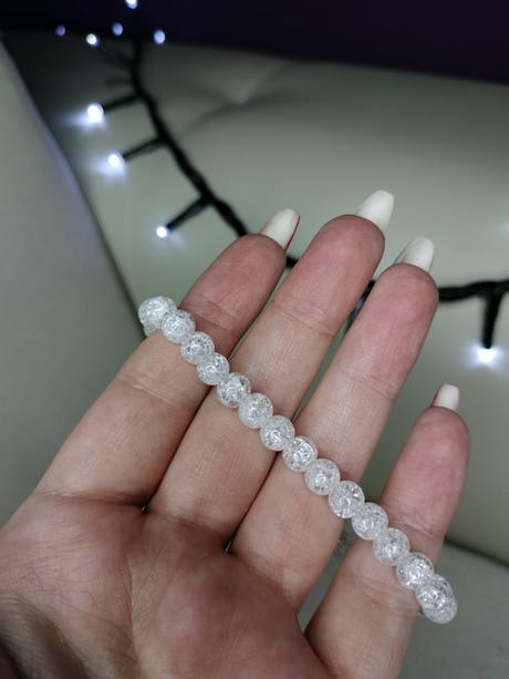 Handmade náramok z krištáľu, 