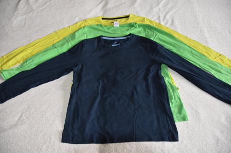 Balík 5 tričiek s dlhými rukávmi, 122–134