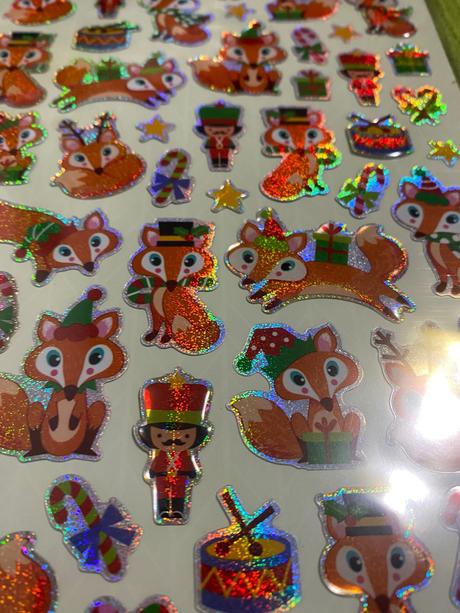 Krásne dekoratívne vianočné nálepky 3 druhy,