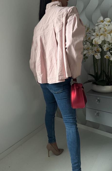 Zara - ružová krátky baloňák, zara,xs