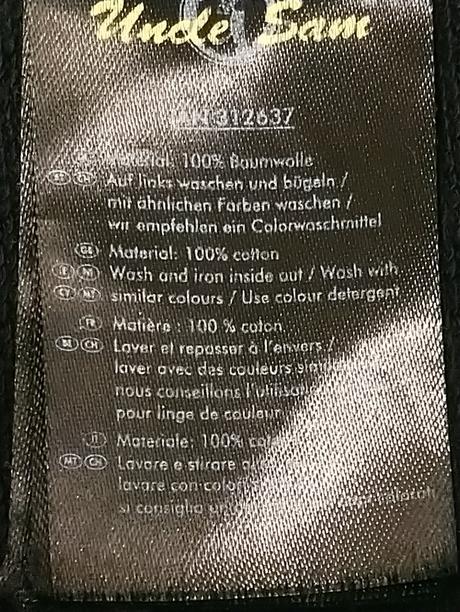 Pánska čierna mikina klokanka s nápismi, uncle sam, l