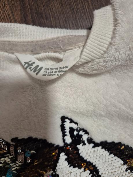 Biely pulover, h&m,122