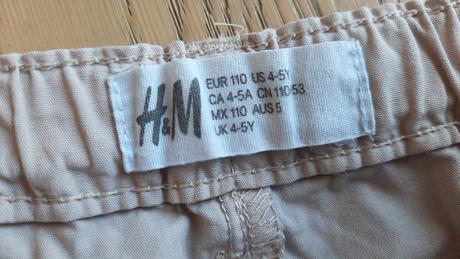 Dievcenske kratasky, v.110, h&m,110