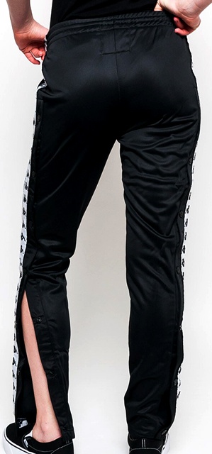 Dámske čierne tepláky/tepláky kappa, kappa,m